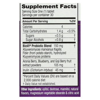BioVi Probiotic - Antioxidant Blend - 30 Chewable Tablets BioVi Probiotic - Antioxidant Blend - 30 Chewable Tablets