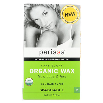Parissa Hair Removal Wax - Organic - Cane Sugar - 8 oz