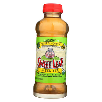 Sweet Leaf Tea Iced Green Tea - Mint and Honey - Case of 12 - 16 Fl oz.