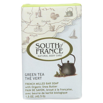South Of France Bar Soap - Green Tea - Travel - 1.5 oz - case of 12 South Of France Bar Soap - Green Tea - Travel - 1.5 oz - case of 12