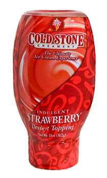 Cold Stone Creamery Dessert Topping - Indulgent Strawberry - Case of 6 - 11 oz.