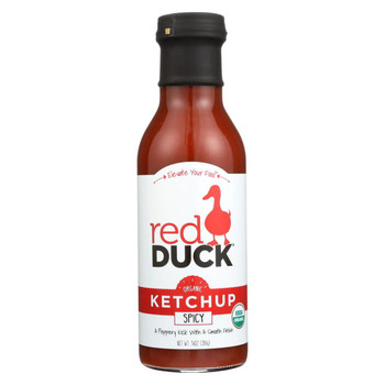 Red Duck Organic Ketchup - Spicy - Case of 6 - 14 oz.