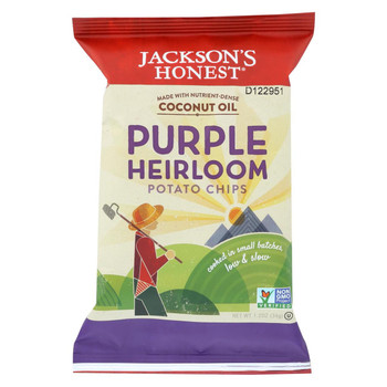 Jackson's Honest Chips - Chips - Purple Heirloom - Case of 36 - 1.2 oz. Jackson's Honest Chips - Chips - Purple Heirloom - Case of 36 - 1.2 oz.