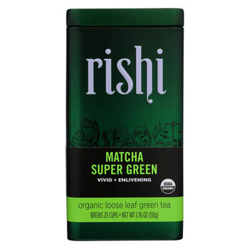 Rishi - Organic Loose Leaf Tea - Matcha Super Green - Case of 6 - 1.76 oz.