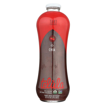 Telula Beverages Organic Juice - Tart Cherry and Chai - Case of 6 - 32 Fl oz.