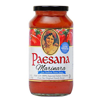 Paesana Low Sodium Marinara - Case of 6 - 25 oz.