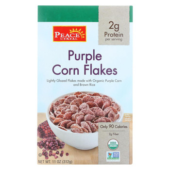 Peace Cereals Purple Corn Flakes - Case of 6 - 11 oz.