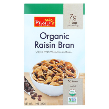 Peace Cereals Organic Raisin Bran - Case of 6 - 11 oz.