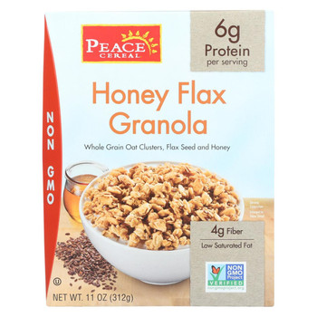 Peace Cereals Granola - Honey Flax - Case of 6 - 11 oz.