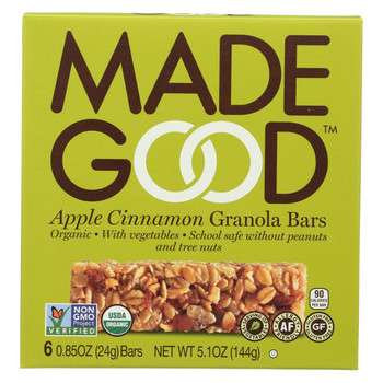 Made Good Granola Bar - Apple Cinnamon - Case of 6 - 5 oz. Made Good Granola Bar - Apple Cinnamon - Case of 6 - 5 oz.
