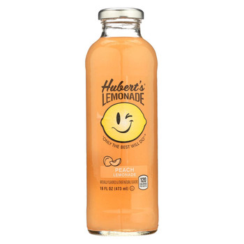 Hubert's Lemonade - Peach - Case of 12 - 16 fl oz