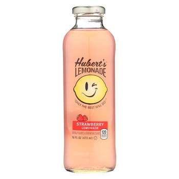 Hubert's Lemonade - Strawberry - Case of 12 - 16 fl oz