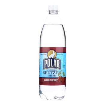 Polar Beverages Seltzer - Black Cherry - Case of 12 - 33.8 fl oz