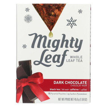 Mighty Leaf Tea Tea - Organic - Dark Chocolate - Case of 6 - 15 count
