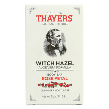 Thayers Body Bar - Witch Hazel and Rose Petal - 5 oz