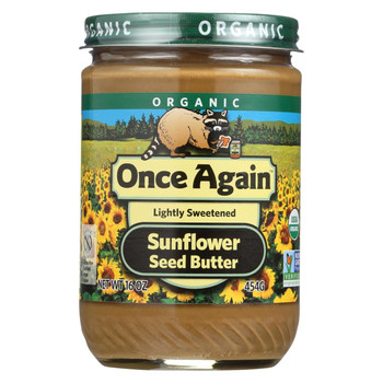 Once Again Sunflour Butter - Organic - Smooth - 16 oz