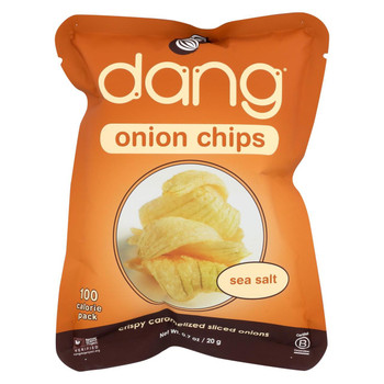 Dang Onion Chips - Sea Salt - Case of 24 - .70 oz.