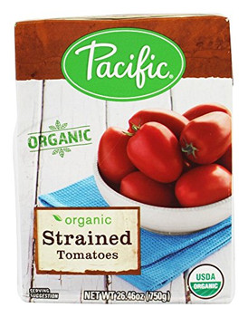 Pacific Natural Foods Tomatoes - Organic - Strained - Case of 12 - 26.46 oz