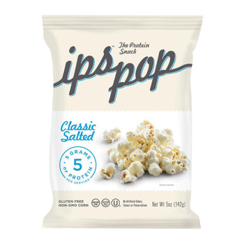 Ips Chips with Protein Protein Popcorn - Classic Salted - Case of 6 - 5 oz