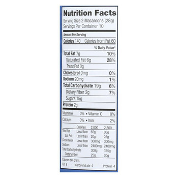 Absolutely Gluten Free Macaroons - Chocolate - Clasc - Case of 6 - 10 oz Absolutely Gluten Free Macaroons - Chocolate - Clasc - Case of 6 - 10 oz