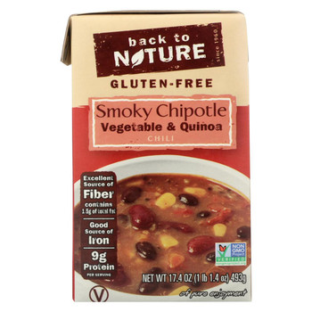 Back To Nature Vegetable & Quinoa Chili - Smoky Chipotle - Case of 6 - 17.4 oz