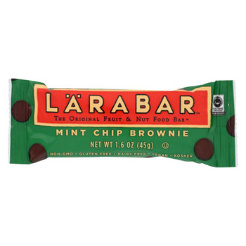 Larabar Fruit and Nut Bar - Mint Chip Brownie - Case of 16 - 1.6 oz