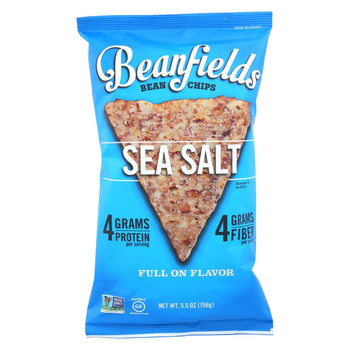 Beanfields - Bean and Rice Chips - Sea Salt - Case of 6 - 5.5 oz