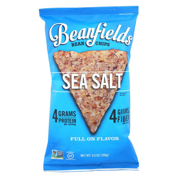 Beanfields - Bean and Rice Chips - Sea Salt - Case of 6 - 5.5 oz Beanfields - Bean and Rice Chips - Sea Salt - Case of 6 - 5.5 oz