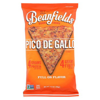 Beanfields - Bean and Rice Chips - Pico De Gallo - Case of 6 - 5.5 oz