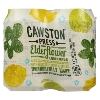 Cawston Press Sparkling Water - Elderflower Lemonade 4Pk - Case of 6 - 4/11.15Z