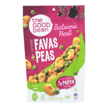The Good Bean Fava/Peas - Balsamic Herb - Case of 6 - 6 oz