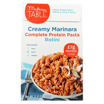 Modern Table Lentil Pasta - Meal Kit - Cream Marinara - Case of 6 - 9.45 oz