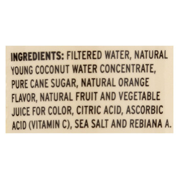 Coco5 Coconut Water - Orange - Case of 12 - 16.9 fl oz