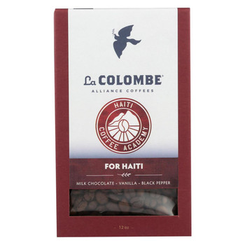 La Colombe Whole Bean Coffee - Milk Chocolate Vanilla Black Pepper - Case of 8 - 12 oz. La Colombe Whole Bean Coffee - Milk Chocolate Vanilla Black Pepper - Case of 8 - 12 oz.