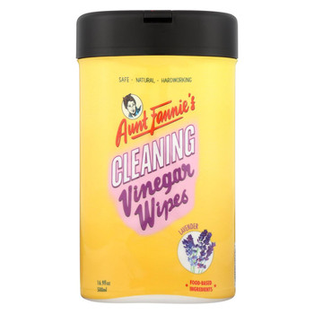 Aunt Fannies Vinegar Wipes - Lavender - Case of 6 - 35 count