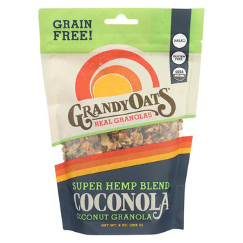 Grandy Oats Organic Granola - Super Hemp Blend Coconola - Case of 6 - 9 oz