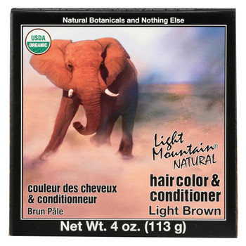 Light Mountain Hair Color/Conditioner - Organic - Light Brown - 4 oz Light Mountain Hair Color/Conditioner - Organic - Light Brown - 4 oz