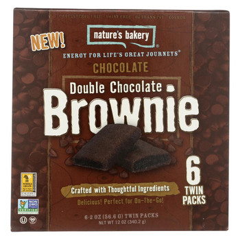 Nature's Bakery Stone Ground Whole Wheat - Double Chocolate Brownie - Case of 6 - 12 oz. Nature's Bakery Stone Ground Whole Wheat - Double Chocolate Brownie - Case of 6 - 12 oz.