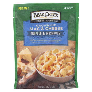Bear Creek Mac and Cheese - Truffle Mushroom - Case of 6 - 7.50 oz