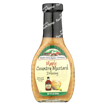 Maple Grove Farms Dressing - Maple Country Mustard - Case of 6 - 8 oz