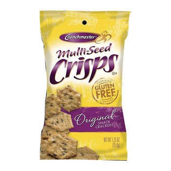 Crunchmaster Multi-Seed Crisps - Original - Case of 24 - 1.25 oz