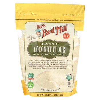 Bob's Red Mill - Flour - Organic - Coconut - Case of 4 - 16 oz Bob's Red Mill - Flour - Organic - Coconut - Case of 4 - 16 oz
