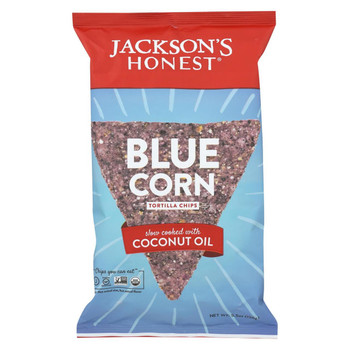 Jackson's Honest Chips - Tortilla Chips - Blue Corn - Case of 12 - 5.5 oz.