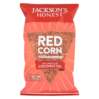 Jackson's Honest Chips - Tortilla Chips - Sprouted Red - Case of 12 - 5.5 oz.