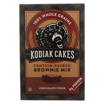 Kodiak Cakes - Brownie Mix Chocolate Fudge - Case of 6-14.82 oz Kodiak Cakes - Brownie Mix Chocolate Fudge - Case of 6-14.82 oz