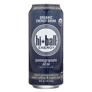Hi Ball Energy Energy Drink - Pomegranate Acai - Case of 1 - 8/16 fl oz. Hi Ball Energy Energy Drink - Pomegranate Acai - Case of 1 - 8/16 fl oz.