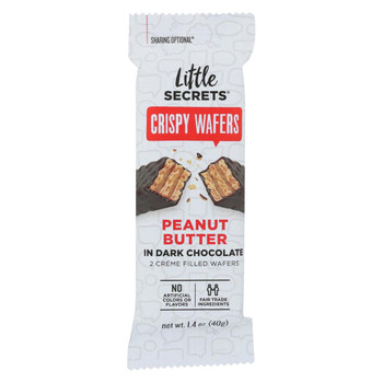 Little Secrets Crispy Wafer - Peanut Butter In Dark Chocolate - Case of 12 - 1.4 oz. Little Secrets Crispy Wafer - Peanut Butter In Dark Chocolate - Case of 12 - 1.4 oz.