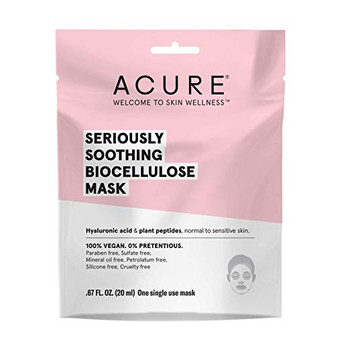 Acure - Biocellulcose Mask - Soothe - Case of 12 - 1 Ea Acure - Biocellulcose Mask - Soothe - Case of 12 - 1 Ea