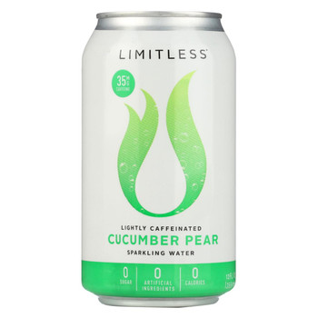 Limitless Coffee Sparkling Caffeinated Water - Cucumber Pear - Case of 1 - 8/12 fl oz. Limitless Coffee Sparkling Caffeinated Water - Cucumber Pear - Case of 1 - 8/12 fl oz.