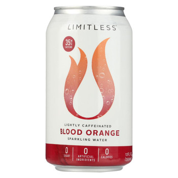 Limitless Coffee Sparkling Caffeinated Water - Blood Orange - Case of 1 - 8/12 fl oz.